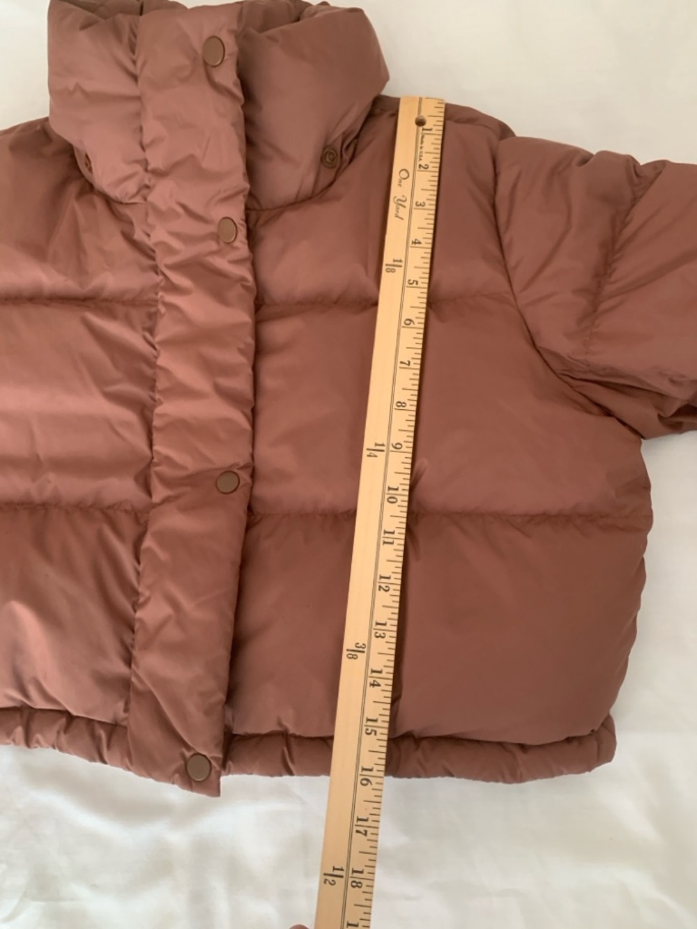Lululemon Wunder Puff Super-Cropped Jacket - Roasted Brown - Size 6 - Picture 12 of 16
